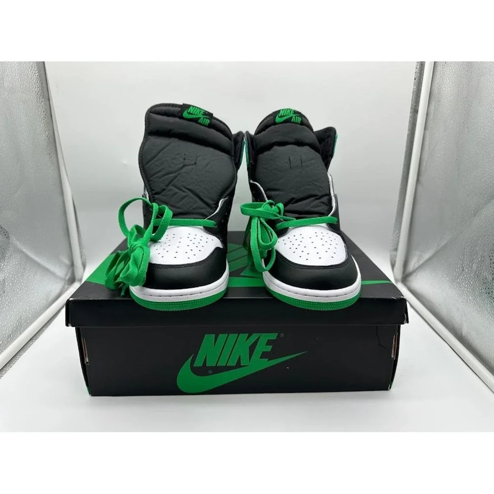 Nike‎ Air Jordan 1 Retro High OG Lucky Green Black White DZ5485-031 Mens Shoes